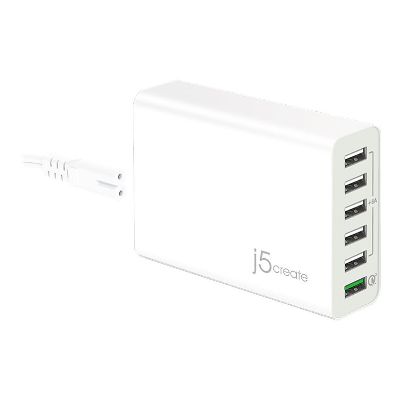 j5create USB Adapter for Most Smartphones, White (JUP60) image 1