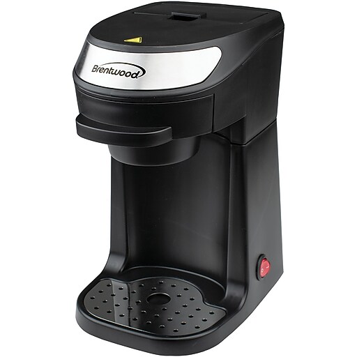 Brentwood Single Serve Coffee Maker, Black (BTWTS111BK) Staples