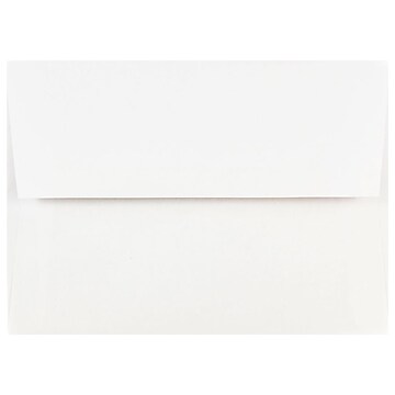 JAM Paper A7 Invitation Envelopes, White - 25 count