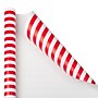 JAM Paper Christmas Wrapping Paper, 25 Sq. ft. x 30", Red & White Stripes (2226517000a)~#|#~sp70241007_sc7