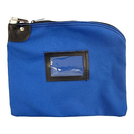 CONTROLTEK Bank Deposit Bag, 1 Compartment, Blue (530312) Staples