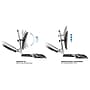 Mount-It! Sit Stand Wall Mount Workstation, Articulating Standing Desk for a Single Monitor, Floating Keyboard Tray (MI-7905)~#|#~sp7038264_sc7