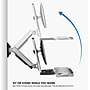 Mount-It! Sit Stand Wall Mount Workstation, Articulating Standing Desk for a Single Monitor, Floating Keyboard Tray (MI-7905)~#|#~sp7038275_sc7