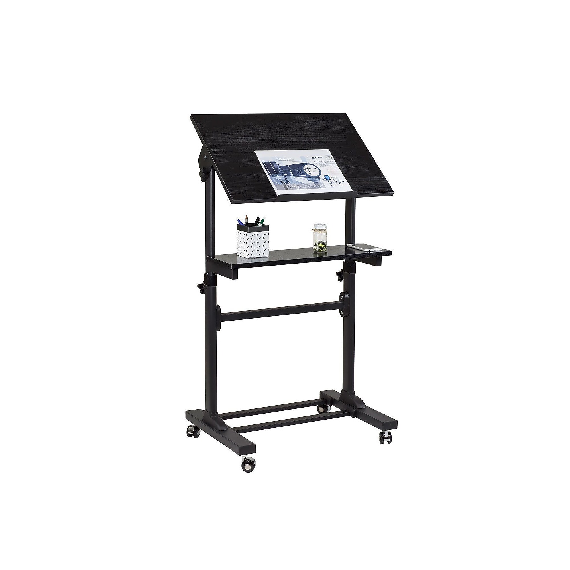Mount-It! 24″W Lectern Adjustable Steel Standing Podium, Black (MI-7941) Sansujyuku sansujyuku.com
