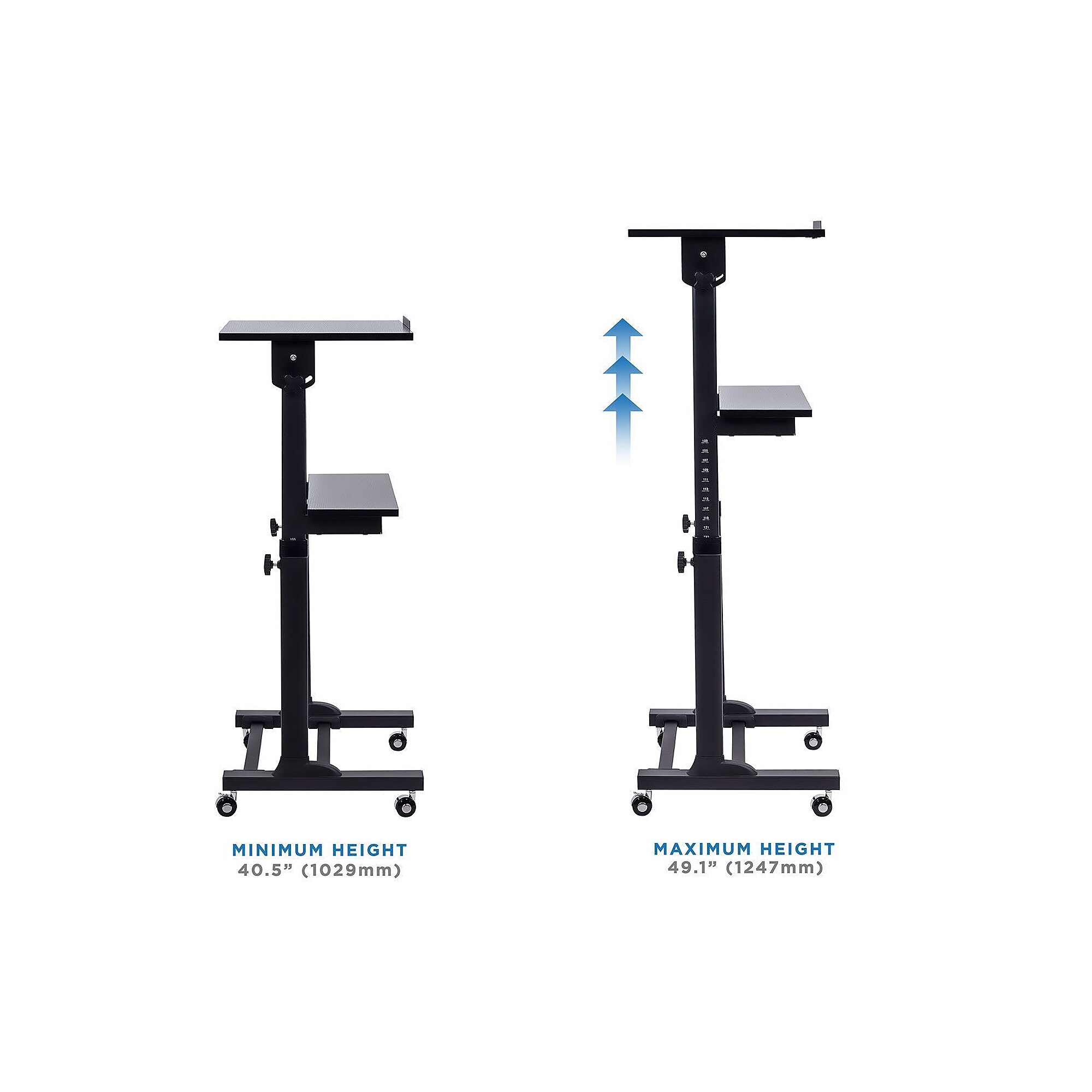 Mount-It! 24″W Lectern Adjustable Steel Standing Podium, Black (MI-7941) Sansujyuku sansujyuku.com