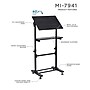 Mount-It! 24"W Lectern Adjustable Steel Standing Podium, Black (MI-7941)~#|#~sp7038281_sc7