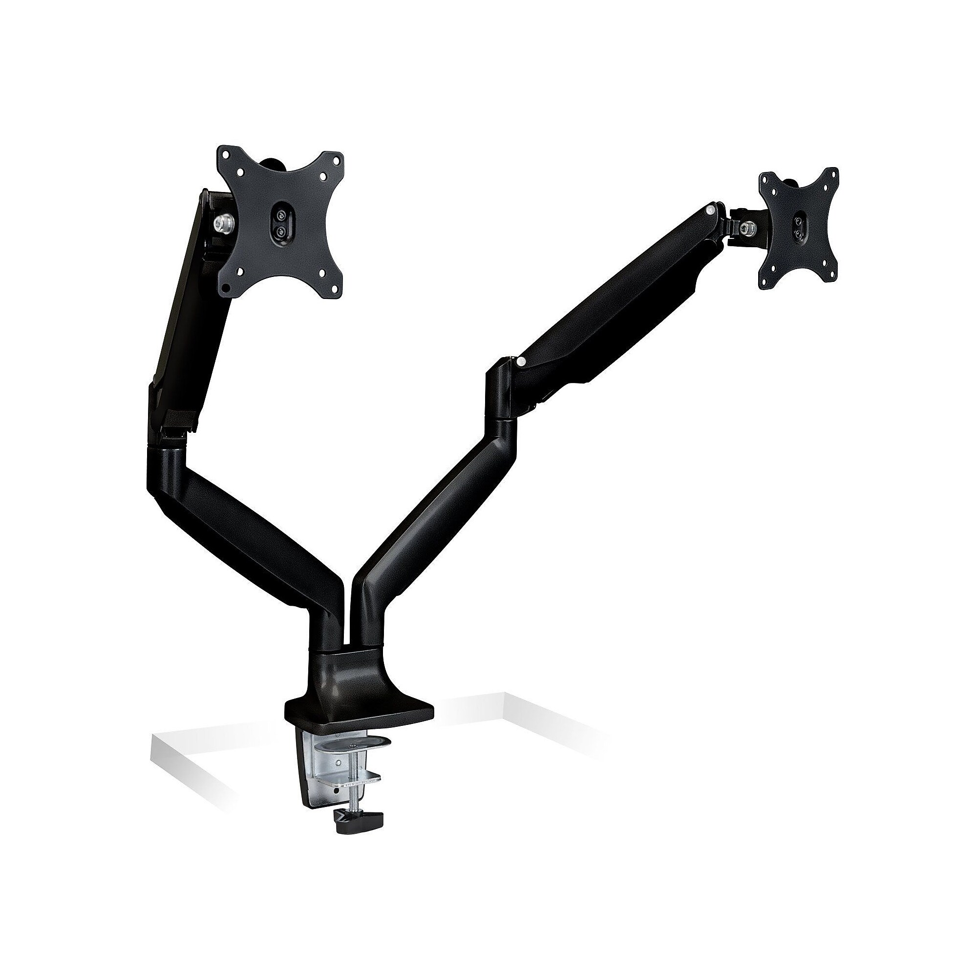 Mount-lt! Adjustable Dual Arms Monitor Desk Mount, Up to 32″ Monitors, Black (MI-1772-BLACK) Sansujyuku sansujyuku.com