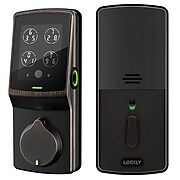 Lockly PGD 728F VB Secure Plus Smart Commercial Fingerprint Access & Touchscreen Deadbolt Lockset, Venetian Bronze