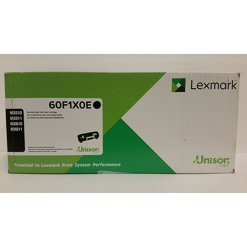 Lexmark 60F1X0E Black Extra High Yield Toner Cartridge image 1