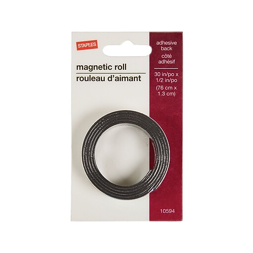 Staples Tape, 0.5" x 0.83 Yds., Black (10594) Staples