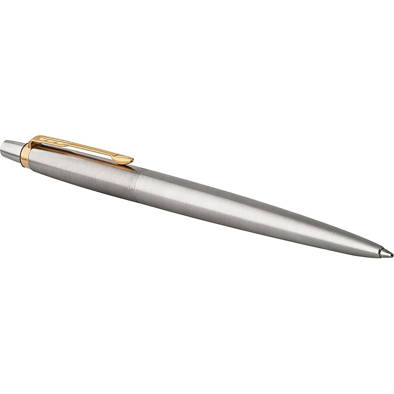 Parker Jotter Retractable Ballpoint Pen, Nib Point, 0.7mm, Blue Ink (1953182) image 1