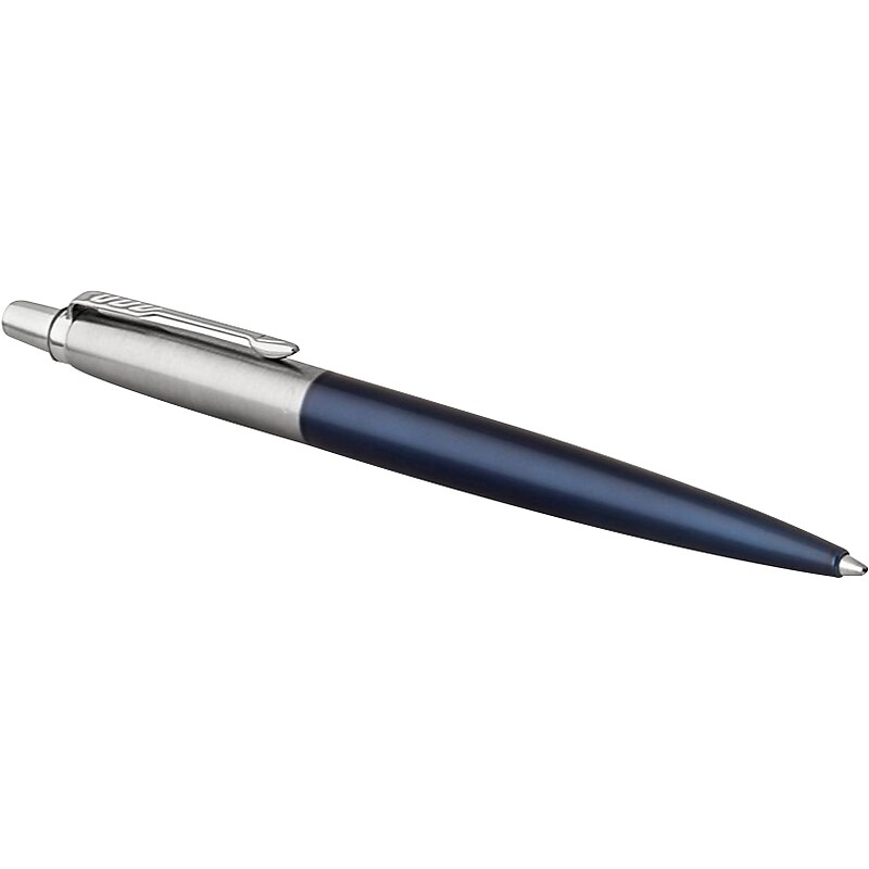 Parker Jotter Retractable Ballpoint Pen, Nib Point, 0.7mm, Blue Ink, (1953209) image 1
