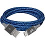 360 Electrical Braided USB C USB A 4" Cable, Navy (360654-NV)~#|#~sp70516889_sc7