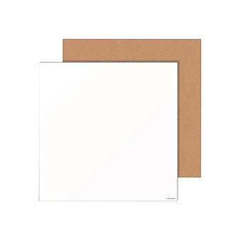 U Brands Cork & Dry Erase Board Set, 1' x 1' (3888U00-01)