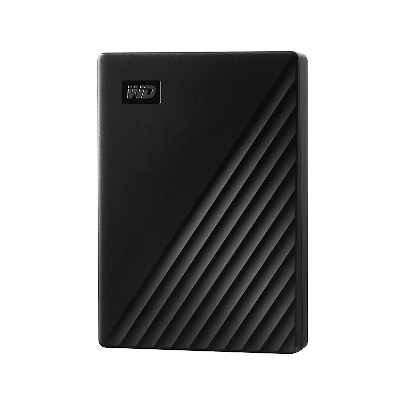 WD My Passport 4TB USB 3.2 Gen 1 External Hard Drive, Black (WDBPKJ0040BBK-WESN) image 1