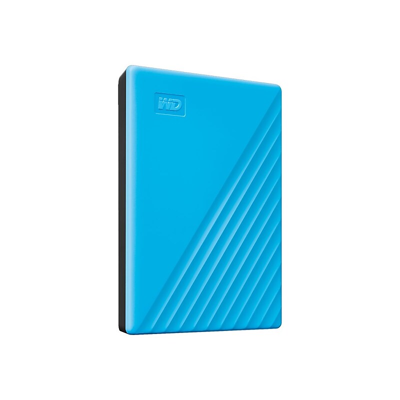 WD My Passport 2TB USB 3.2 Gen 1 External Hard Drive, Sky (WDBYVG0020BBL-WESN) image 1