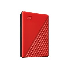 WD My Passport 2TB USB 3.2 Gen 1 External Hard Drive, Red