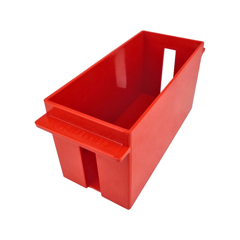 CONTROLTEK $25 Pennies Tray, 1 Compartment, Red (560162) image 1