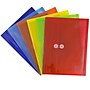 JAM Paper Standard Plastic Filing Envelope, Letter, Assorted Colors, 6/Pack (218B1RGBOYP)~#|#~sp71001486_sc7