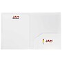 JAM Paper Heavy Duty Two-Pocket Plastic Folders, White, 6/Pack (383HWHD)~#|#~sp71001491_sc7