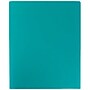 JAM Paper Heavy Duty 2-Pocket Folder, Teal Blue, 6/Pack (383hted)~#|#~sp71001498_sc7