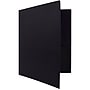 JAM Paper Heavy Duty 3 Hole Punch Two-Pocket Plastic Folders, Black, 108/Pack (383HHPBUA)~#|#~sp71001547_sc7
