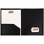 JAM Paper Heavy Duty Two-Pocket Plastic Folders, Black, 6/Pack (57406D)~#|#~sp71001582_sc7