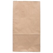 JAM Paper Kraft Lunch Bags, 11" x 6" x 3.5", Brown, 25/Pack (692KRBR)