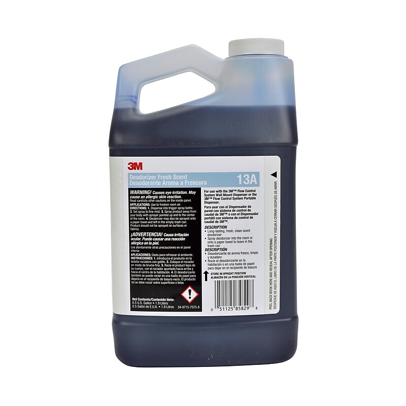 3M™ Deodorizer, Fresh Scent Concentrate, 0.5 Gallon, 4/Case (13A) image 1