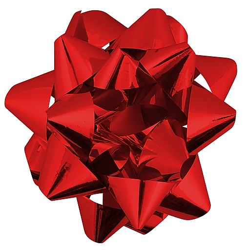 JAM Paper® Gift Bows, Mega, 13 Inch Diameter, Red, Sold