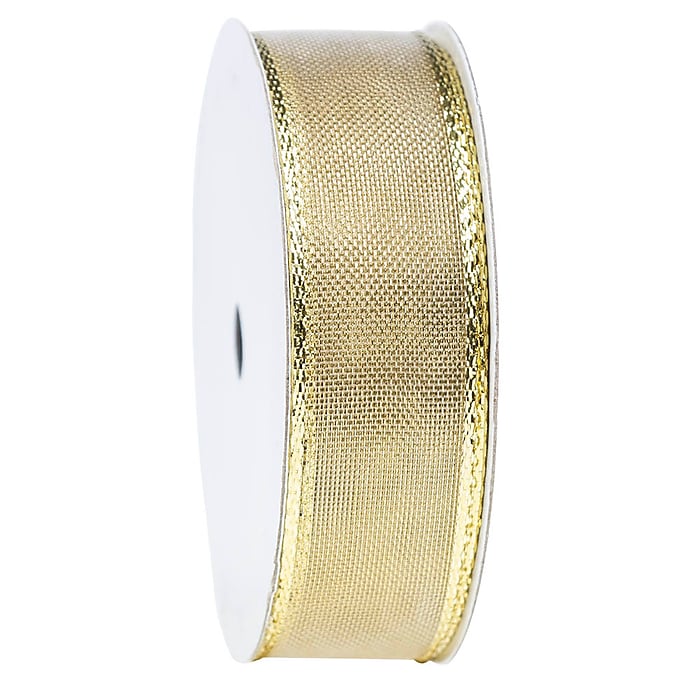 JAM Paper Wire Edged Ribbon, Gold (2210216378) | Staples JAM Paper Wire Edged Ribbon, Gold (2210216378) | Staples