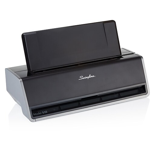 Swingline® Commercial Electric 3-Hole Punch, 28 Sheet Capacity, Black  (A7074535B)