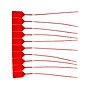 Cambridge Security Seals Adjustable One-Piece Seals, 9", Red, 10/Strip, 100 Strips/Carton (OPS20880)~#|#~sp71006278_sc7