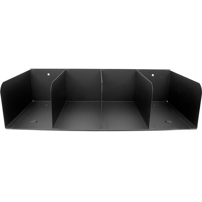 CONTROLTEK Counter Check Separator, 4 Compartments, Black (500070) image 1