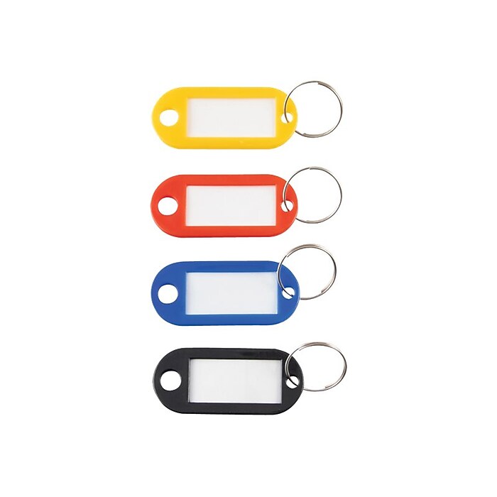 Advantus 1-Key Tags, Assorted Colors, 20/Pack (KEY98007) | Staples