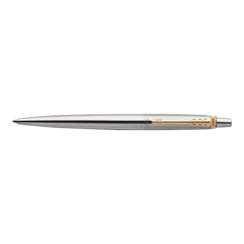 Parker Jotter Retractable Rollerball Pens, Medium Point, 0.7mm, Black Ink (2020672) image 1
