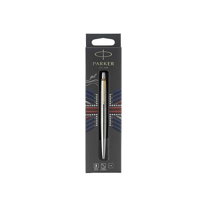 Parker Jotter Retractable Rollerball Pens, Medium Point, 0.7mm