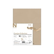 Neenah Paper Creative Collection 65 lb. Cardstock Paper, 8.5" x 11", Tan, 50 Sheets/Pack (91456)