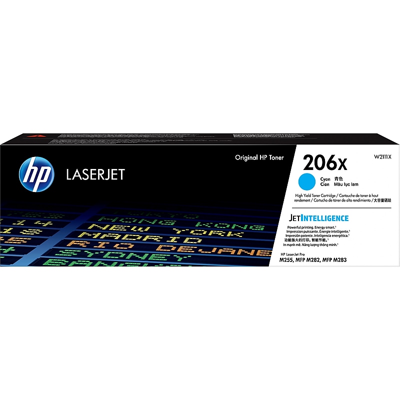 HP 206X Cyan High Yield Toner Cartridge (W2111X) image 1