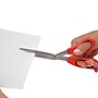 Westcott All Purpose 8" Stainless Steel Standard Scissors, Pointed Tip, Red (10703)~#|#~sp71591037_sc7