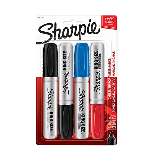 Sharpie Broad Chisel Tip Permanent Marker 4 Pack - Multi-Color, 4 pk - Pick  'n Save