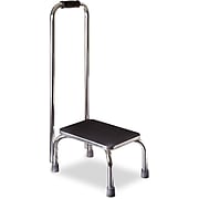 Briggs Healthcare Duro-Med Foot Stool with Support Handle, Steel, Black (539-1902-0099)