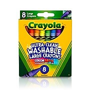 Crayola® Specialty Crayons, Large Size, Washable, 8/Box