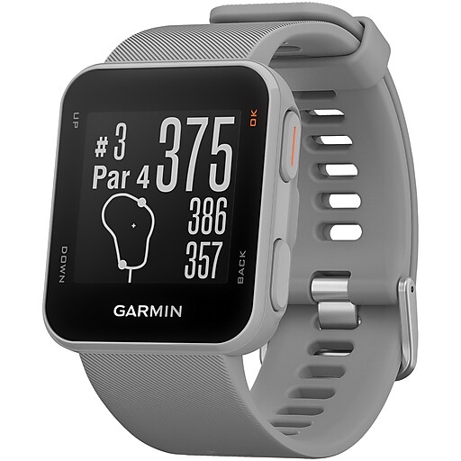 Garmin Approach S10 Bluetooth Golf GPS Smart Watch, Powder Gray, 35mm