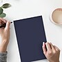 JAM Paper 100 lb. Cardstock Paper, 8.5" x 11", Navy Blue, 50 Sheets/Pack (LEBA242)~#|#~sp71926826_sc7