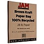 JAM Paper 8.5" x 11" Matte Colored Paper, 28 lbs., Brown Kraft, 50 Sheets/Pack (LEKR36926)~#|#~sp71926837_sc7