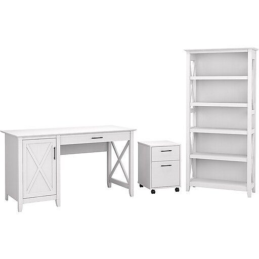 Shop Staples For Bush Furniture Key West 54 Computer Desk With 2