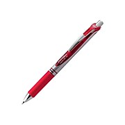 Pentel EnerGel RTX Retractable Gel Pen, Medium Point, Red Ink, 3/Pack (BL77BP3B)
