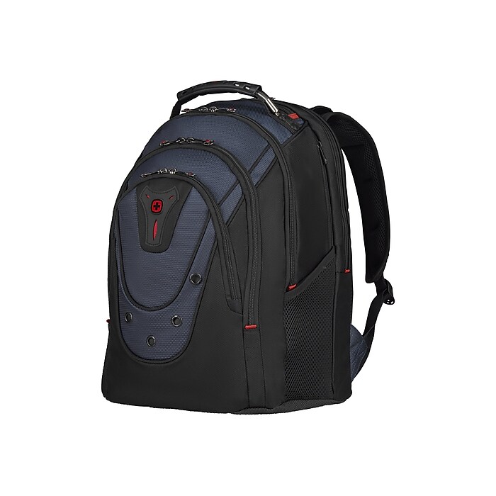 Wenger Ibex Pro Laptop Backpack, Medium, Blue/Black (610264) | Staples