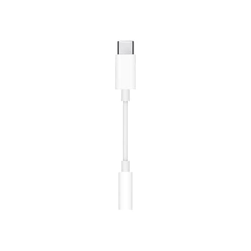 Apple USB-C 3.5 mm Headphone Jack Adapter for 11" Pro; 12.9" iPad Pro (3rd gen); iPhone 11 (MU7E2AM/A) | Staples